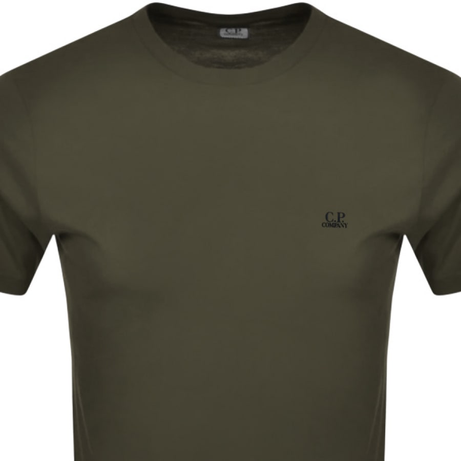 Alternative Image for ProductCP Company Logo T Shirt Green2